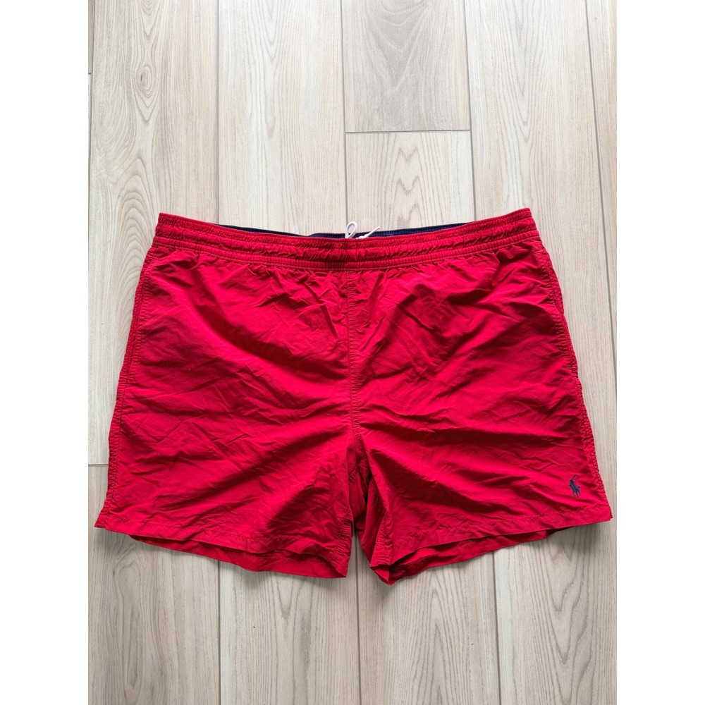 Polo Ralph Lauren Swim Trunks Mens XXL Red Pony Mesh Lined Board Shorts